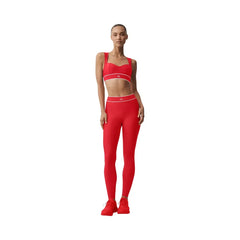 Alo Women's Airlift Alignment Bra - Bright Red/White