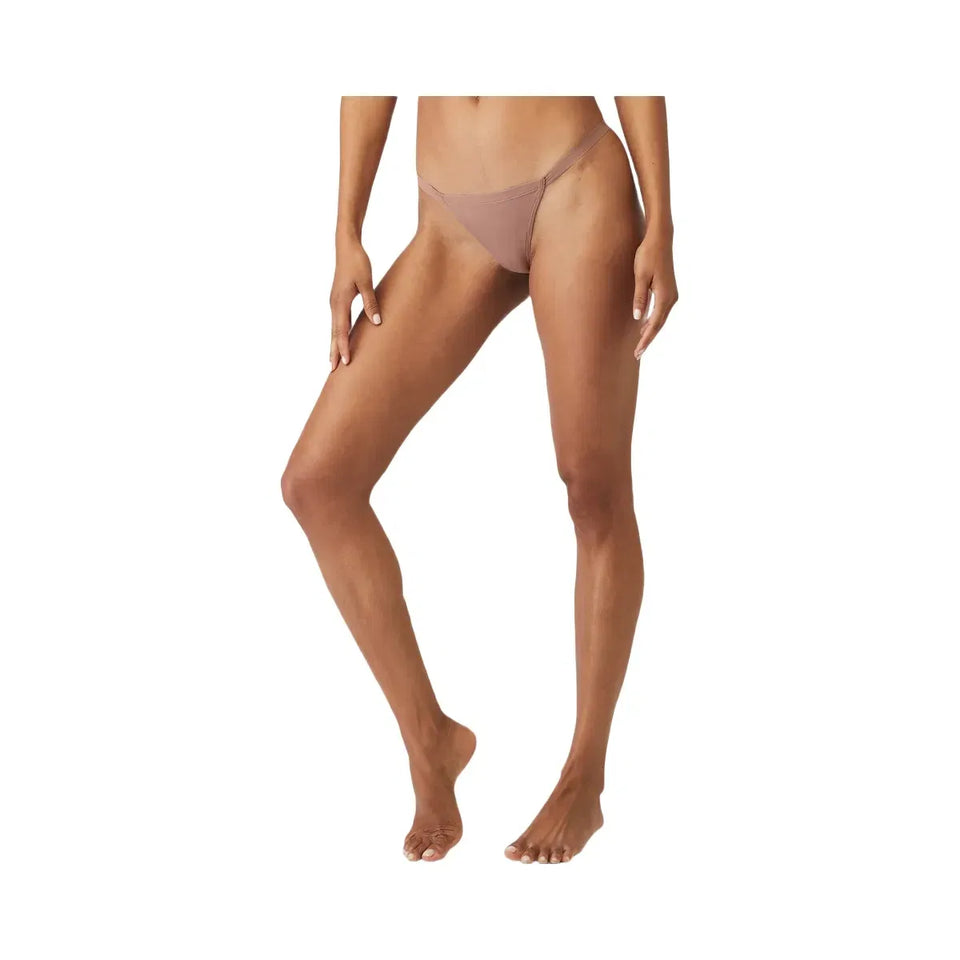 Alo Women's Airbrush Invisible String Thong - Smoky Quartz
