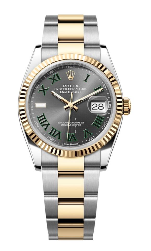 Rolex | Datejust | 126233 | Steel | 36 mm | Yellow gold | Grey | Automatic