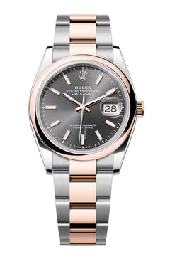 Rolex | Datejust | 126201 | Steel | 36 mm | Rose gold | Grey | Automatic