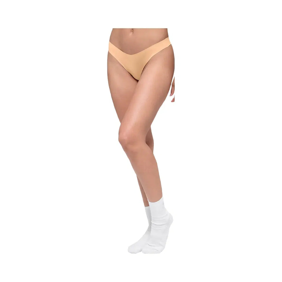 Alo Women's Airbrush Invisible Thong - Champagne