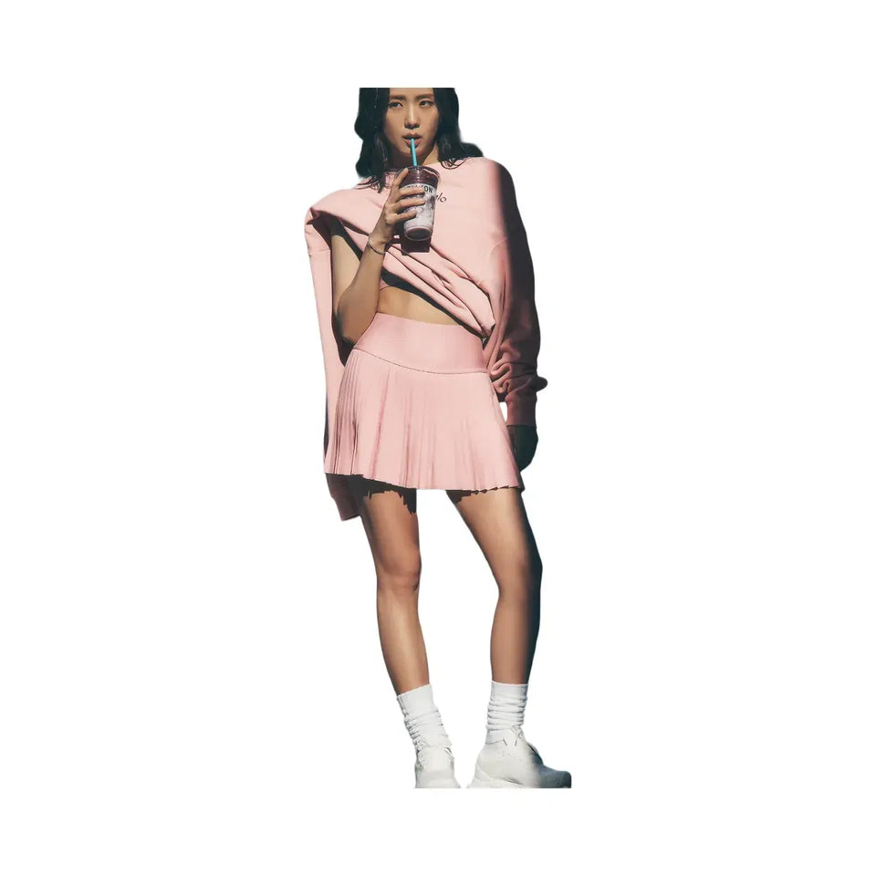 Alo Women's Grand Slam Tennis Skirt - Pink Quartz