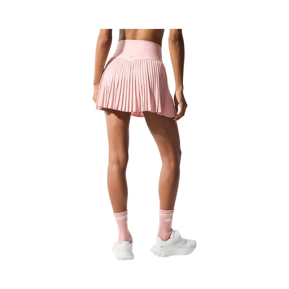 Alo Women's Grand Slam Tennis Skirt - Pink Quartz