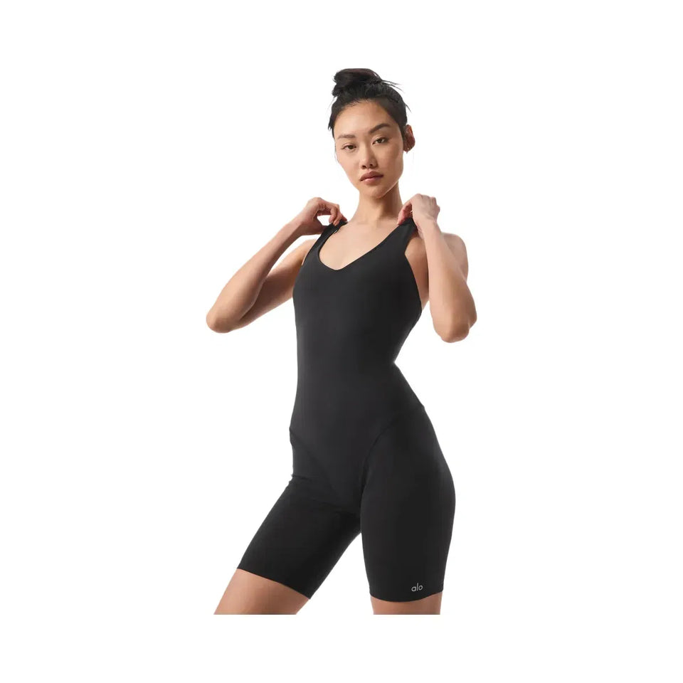 Alo Women's Airbrush Real Onesie - Black