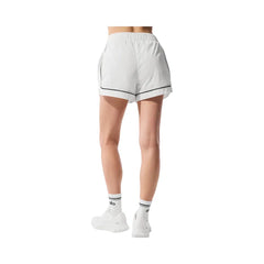 Alo Women's Motivate Track Short - White/Black
