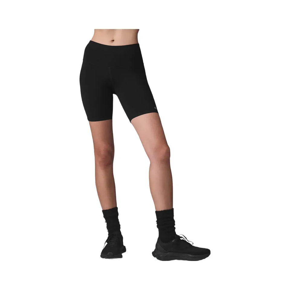Alo Women's 7" High-Waist Biker Short - Black