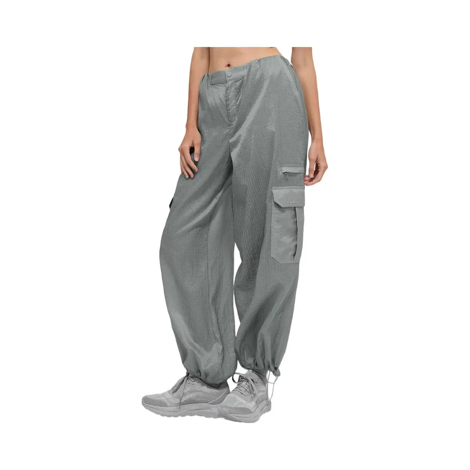 Alo Women's Sheer Game Time Wide Leg Jogger - Lunar Grey