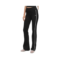 Alo Women's Ribbed Sweater Knit Highline Flare Pant - Black/White