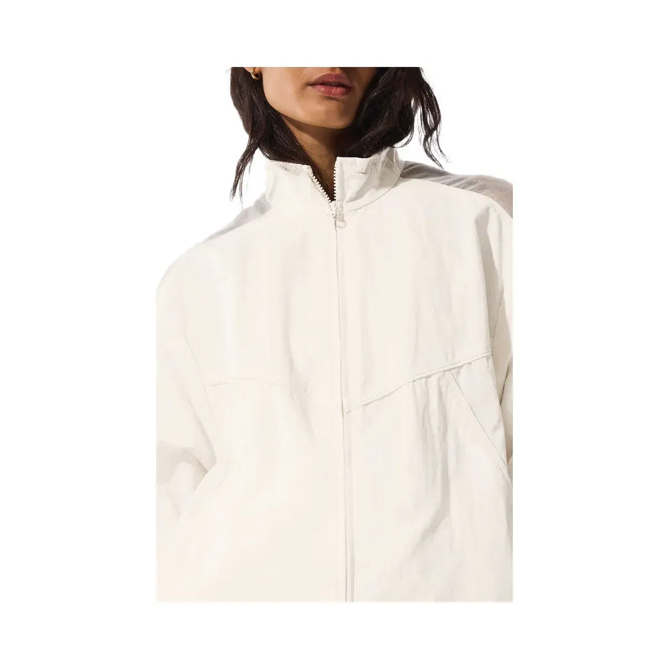 Alo Women's Origin Full-Zip Track Jacket - Ivory