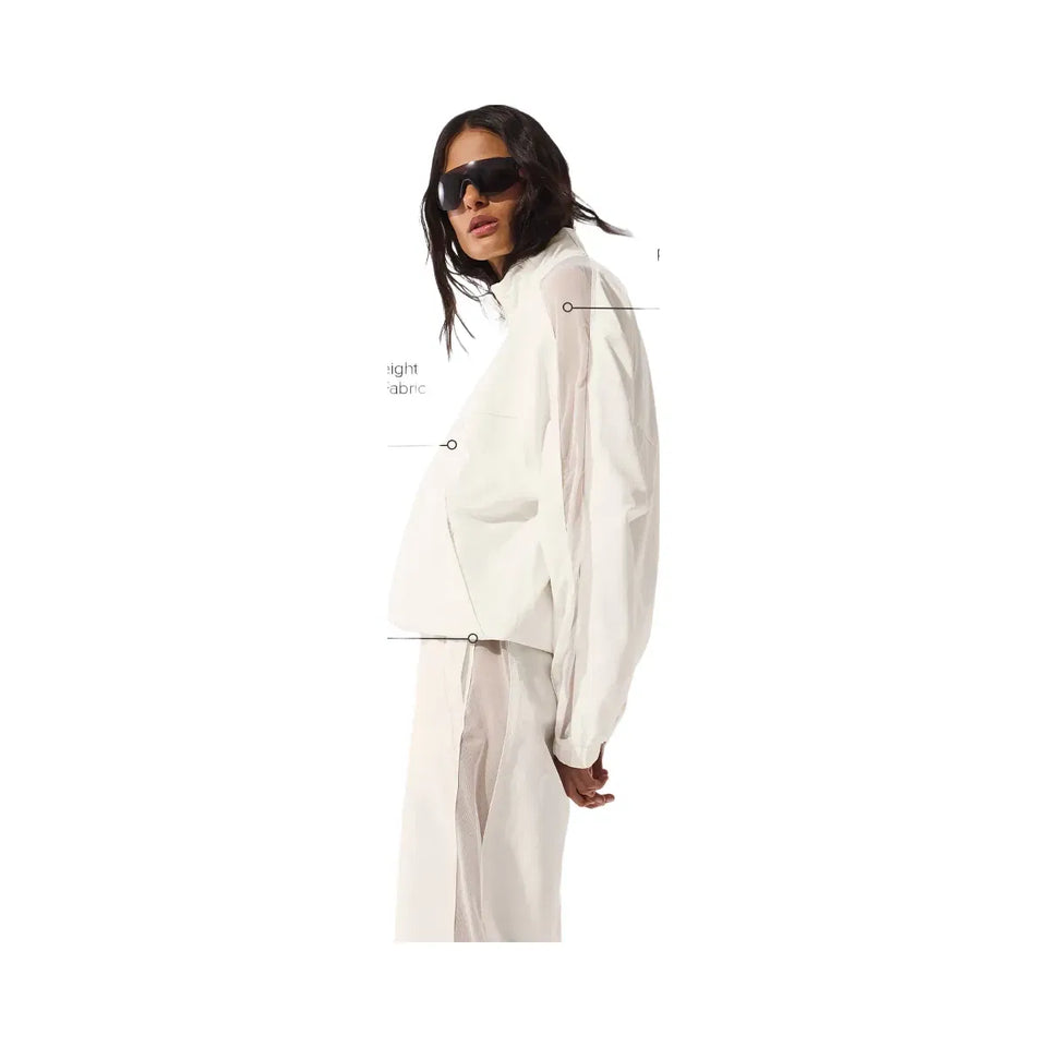Alo Women's Origin Full-Zip Track Jacket - Ivory