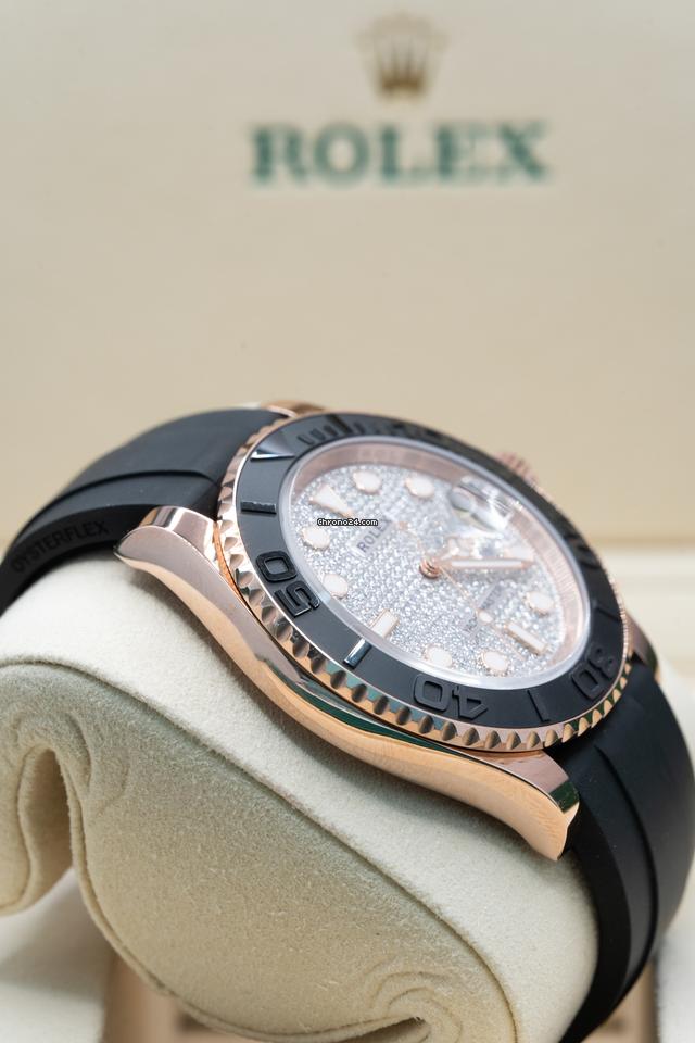 Rolex | Yacht-Master | 126655 | Rose gold | 40 mm | Rubber | Silver | Automatic