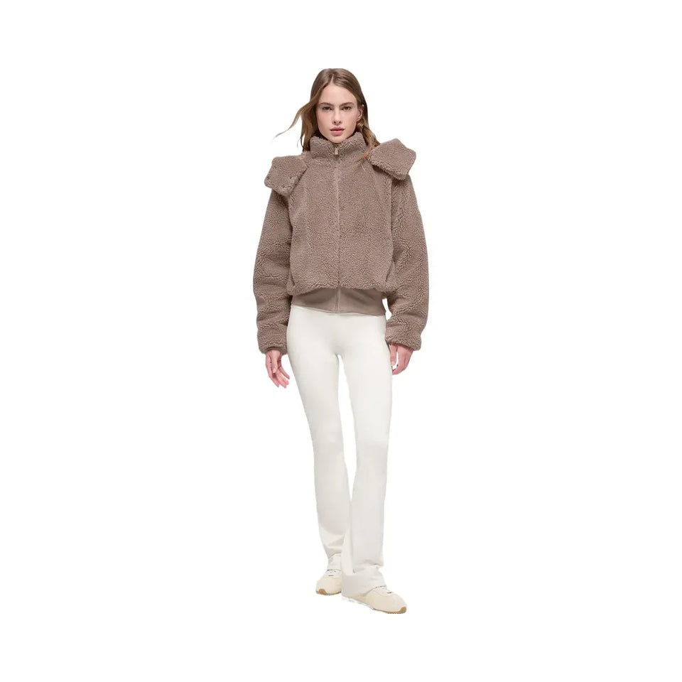 Alo Women's Foxy Sherpa Jacket - Chai Latte