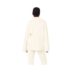 Alo Women's Cashmere Ribbed Winter Dream Mock Neck Coverup - Ivory