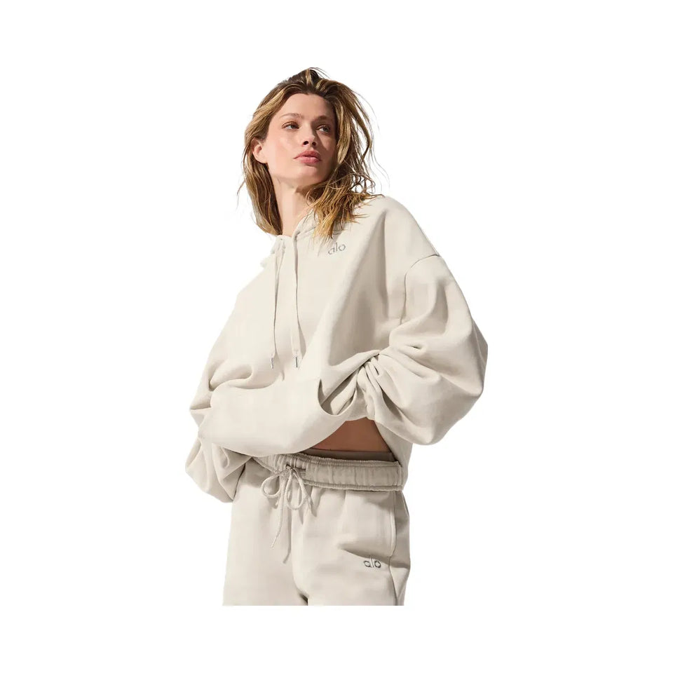 Alo Women's Accolade Hoodie - Bone