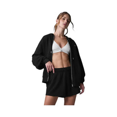 Alo Women's Accolade Full Zip Hoodie - Black