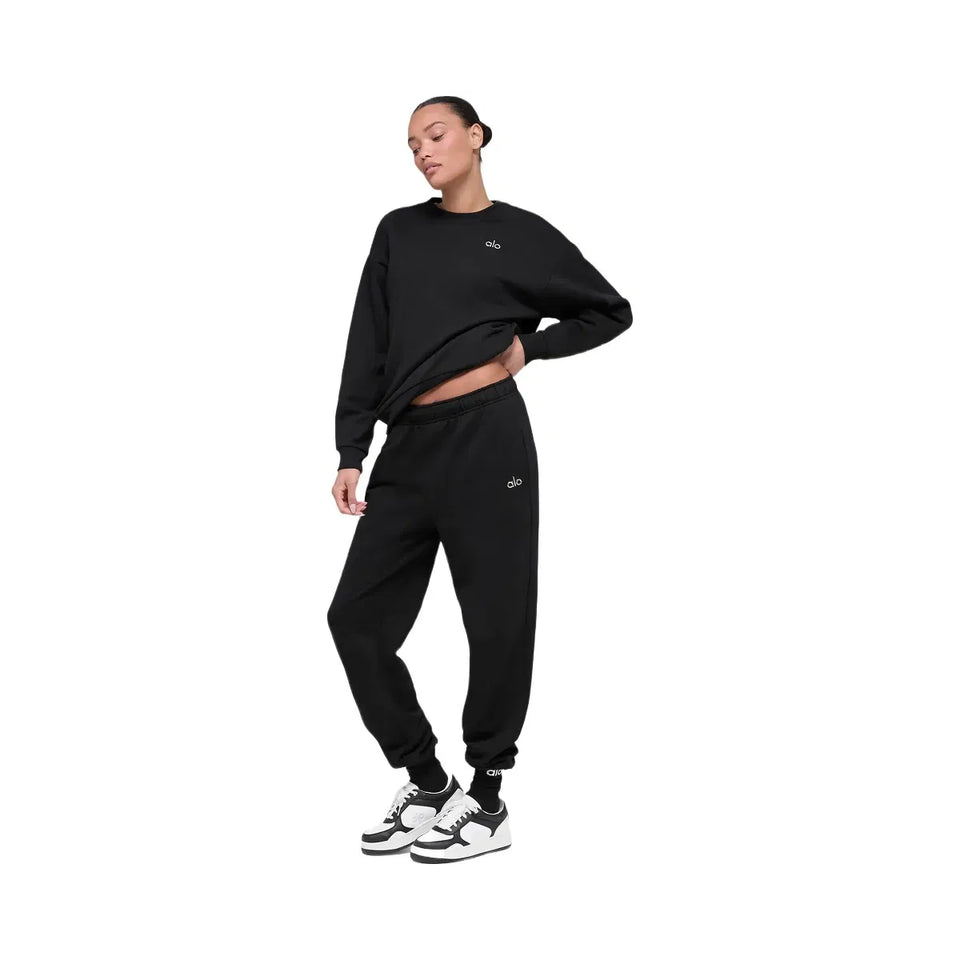 Alo Women's Accolade Crew Neck Pullover - Black