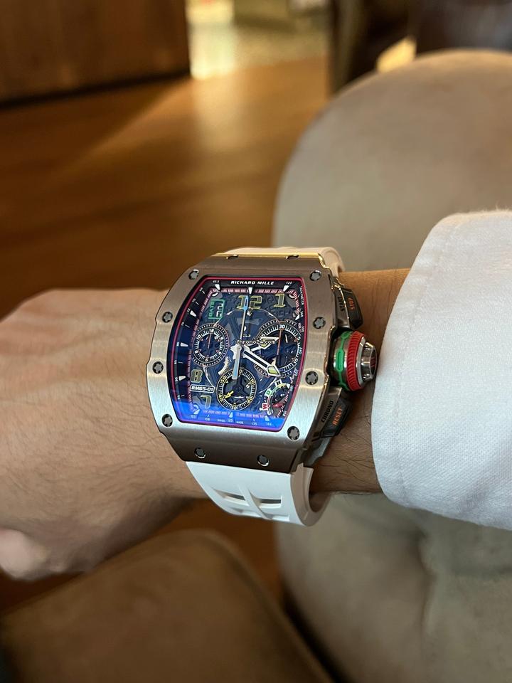 Richard Mille Chronograph RM65-01 Split-Seconds Titanium . Full set.