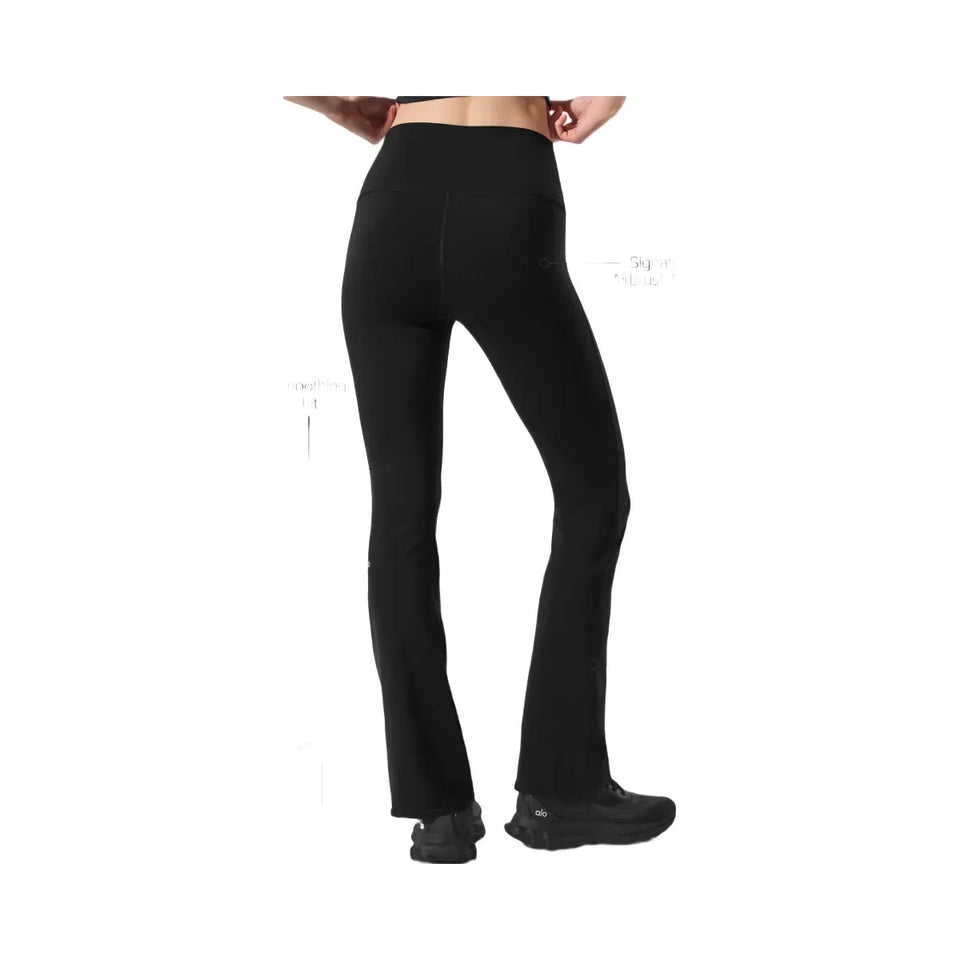 Alo Women's Airbrush High-Waist 7/8 Bootcut Legging - Black