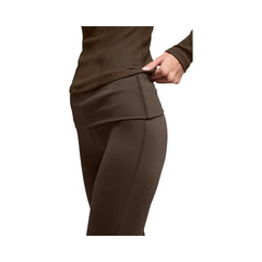Alo Women's ALO Softsculpt Foldover Flare Legging - Espresso