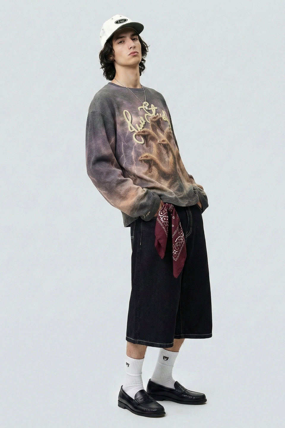 Stormbound Lilac Full Sleeve Waffle T-Shirt