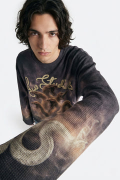 Stormbound Lilac Full Sleeve Waffle T-Shirt