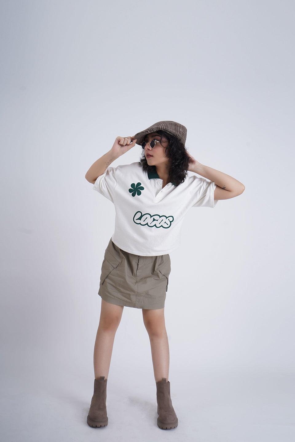 Cropped Polo Shirt