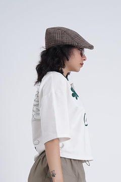 Cropped Polo Shirt