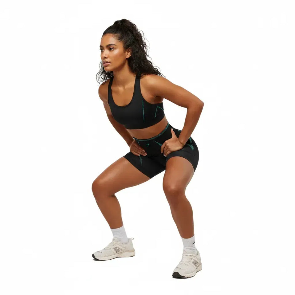 Gymshark Apex Lift Seamless Short - Black/Brand Blue