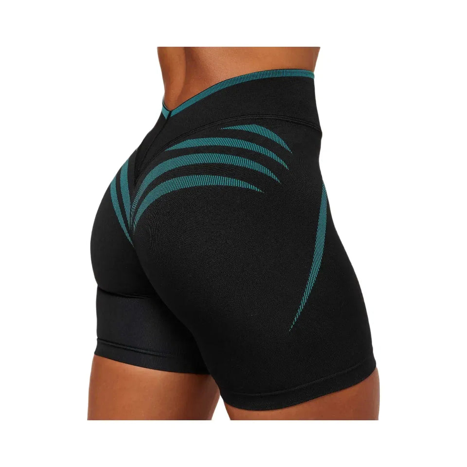Gymshark Apex Lift Seamless Short - Black/Brand Blue