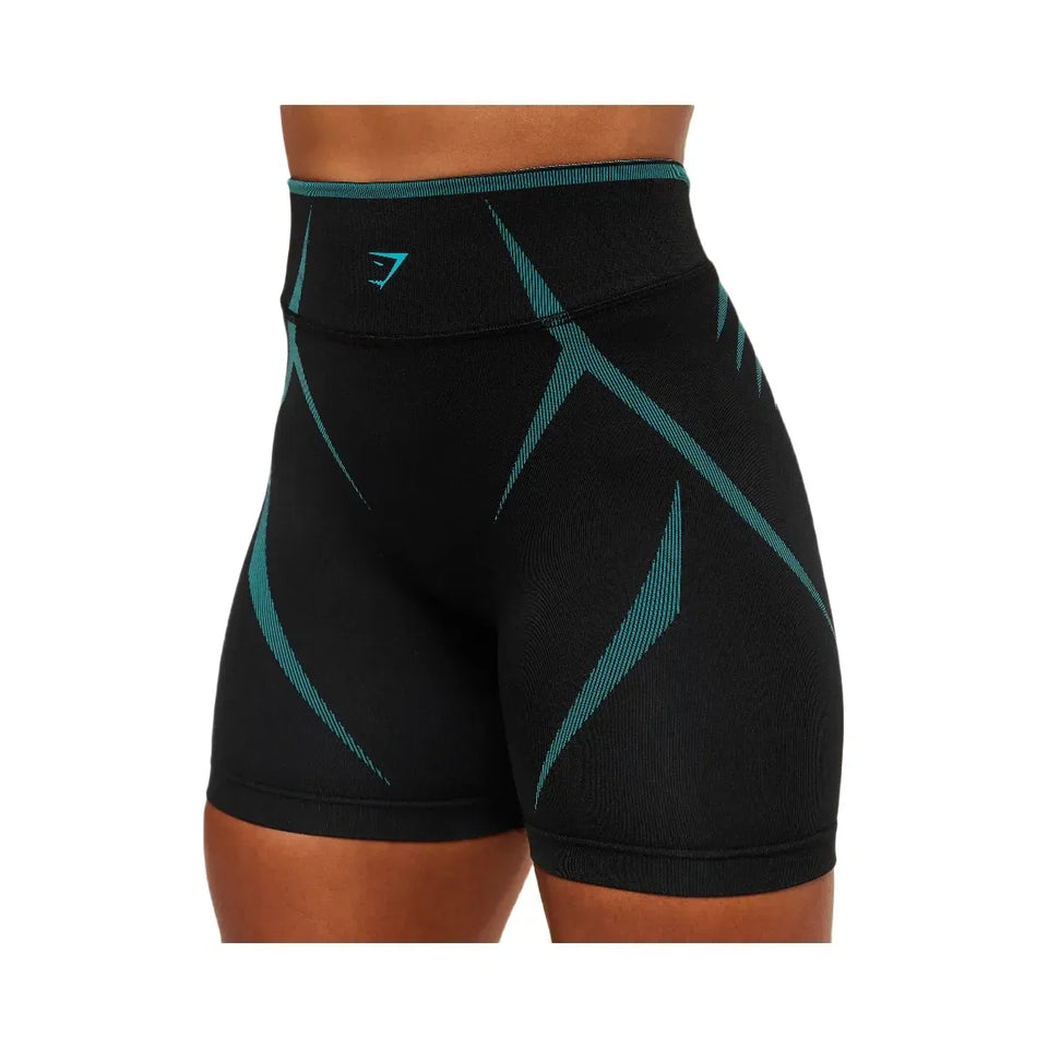 Gymshark Apex Lift Seamless Short - Black/Brand Blue