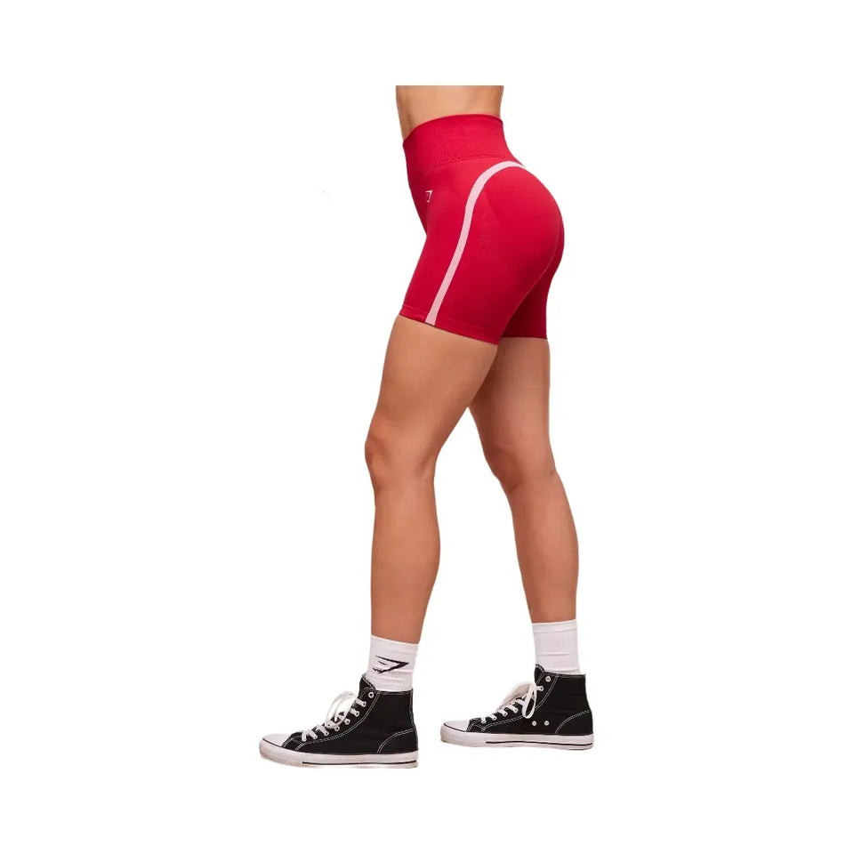 Gymshark Lift Campus Seamless Short - Carmine Red