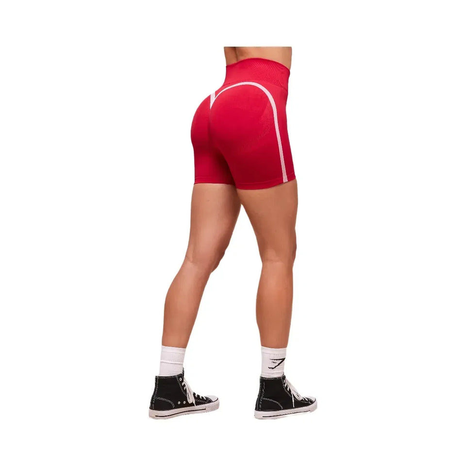 Gymshark Lift Campus Seamless Short - Carmine Red