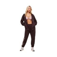 Gymshark Embroidered Zip Up Hoodie - Cherry Purple