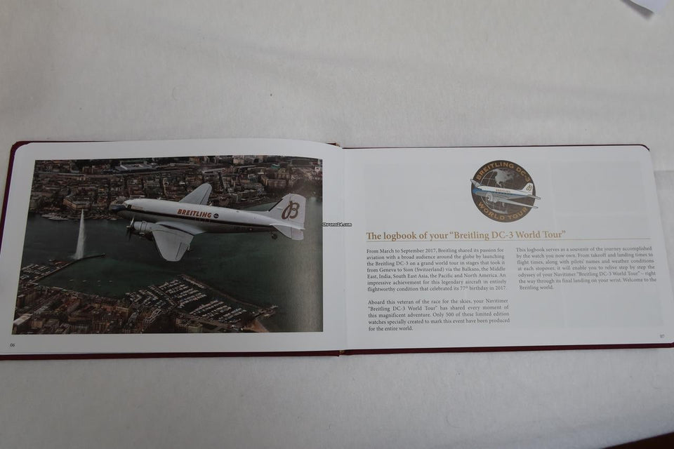 Breitling Navitimer 01 46 DC-3 Chronograph automatique Edition limitée 1/500. set complet neuf jamais portée