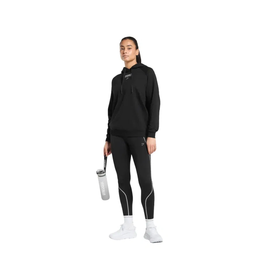 Gymshark Running Graphic Hoodie Black