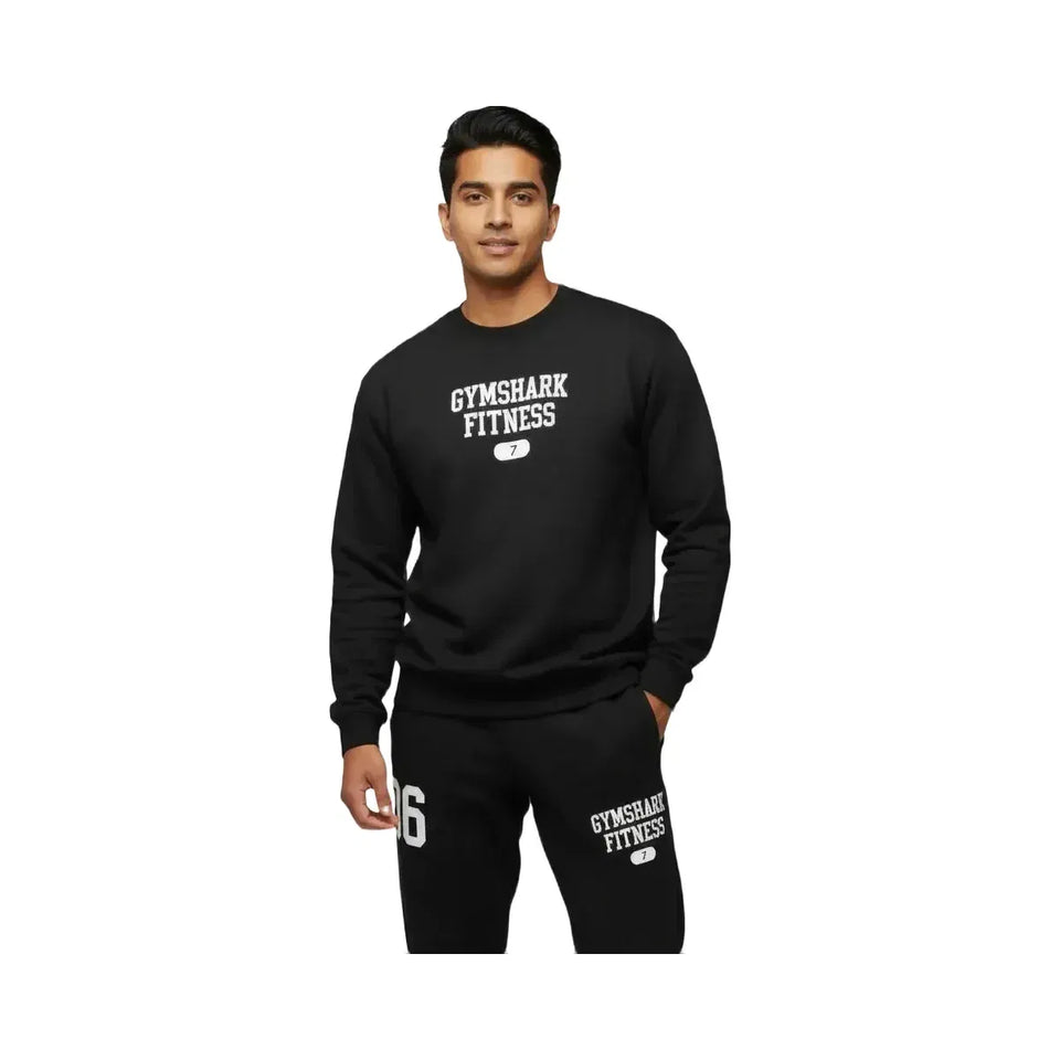 Gymshark Varsity Graphic Pullover Black