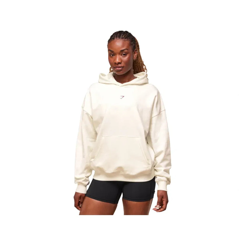 Gymshark Dump Truck Graphic Hoodie Soft White