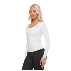 Gymshark Twist Back Long Sleeve Top White