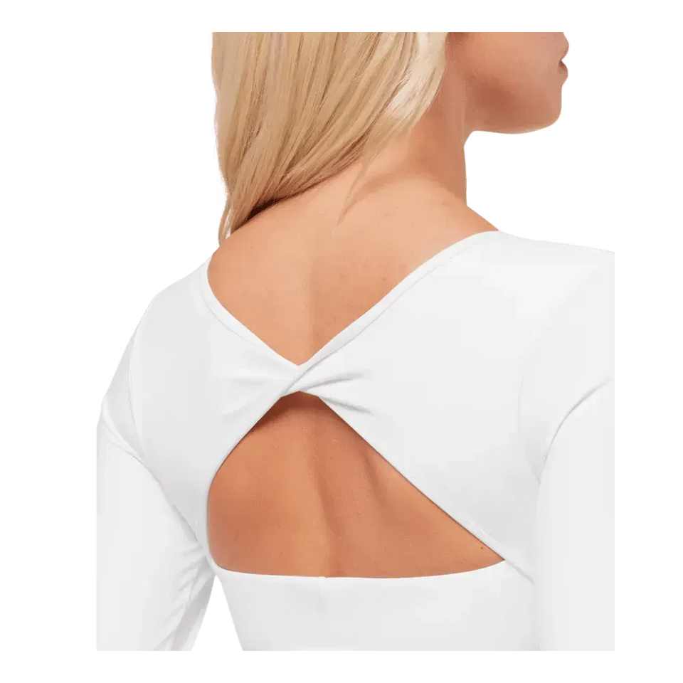 Gymshark Twist Back Long Sleeve Top White