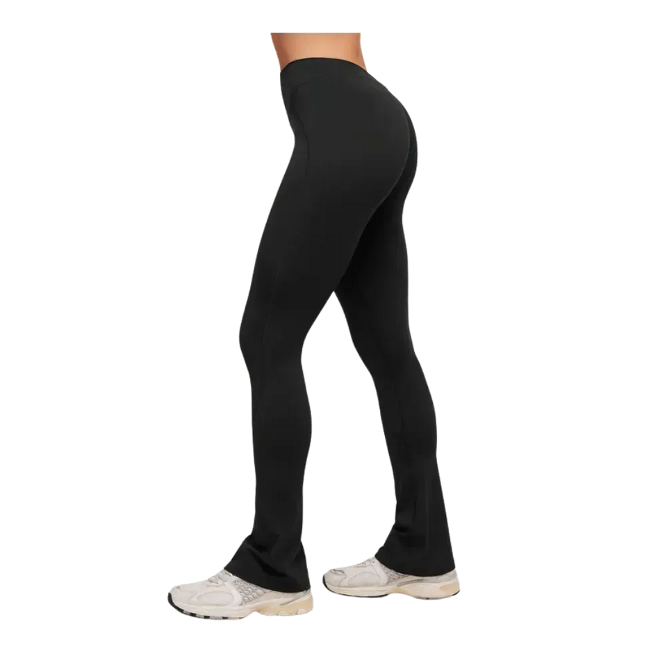 Gymshark Lifting Dipped Waistband Flared Leggings Black