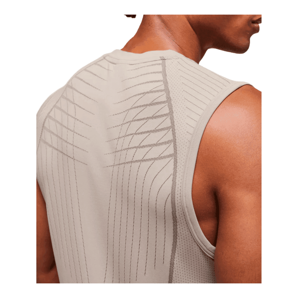 Gymshark Apex Seamless Tank Slim Fit Mushroom Grey/Pitch Grey