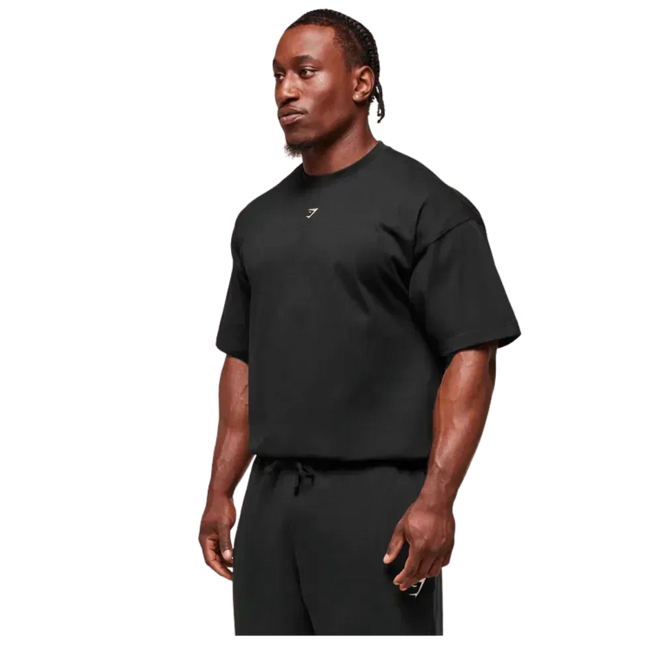 Gymshark Forged By Iron T-Shirt Extreme Oversized Fit Black