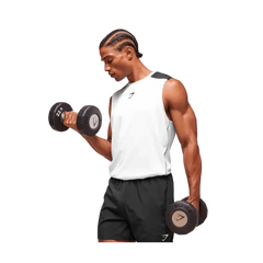 Gymshark Arrival Block Tank Regular Fit White