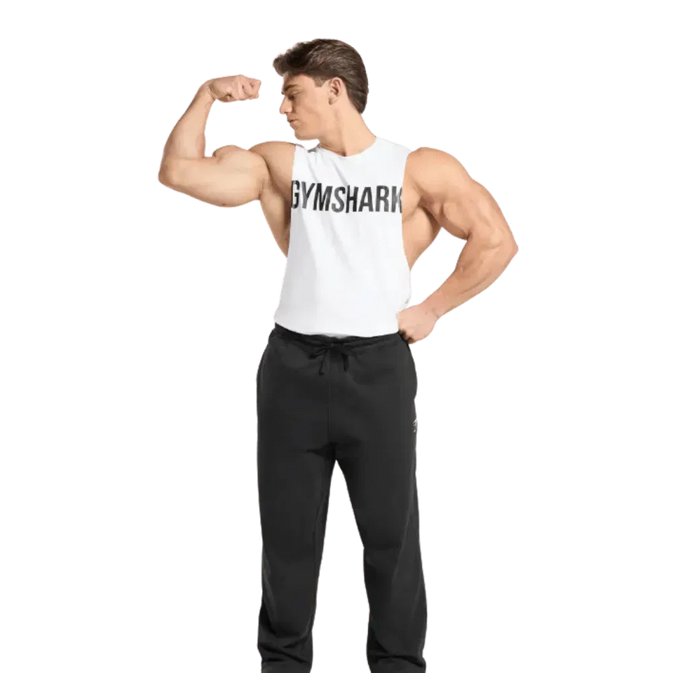 Gymshark Prime Drop Arm Tank White