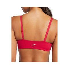 Gymshark Twist Front Bralette - Light Support Carmine Red
