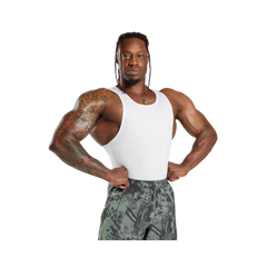 Gymshark Ribbed Tank 1PK Muscle Fit White