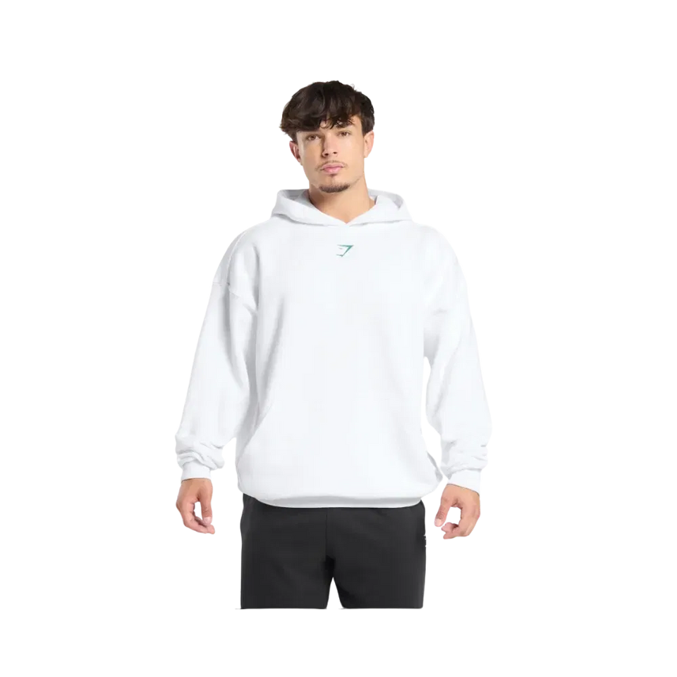 Gymshark Lifting Club Hoodie Oversized Fit White
