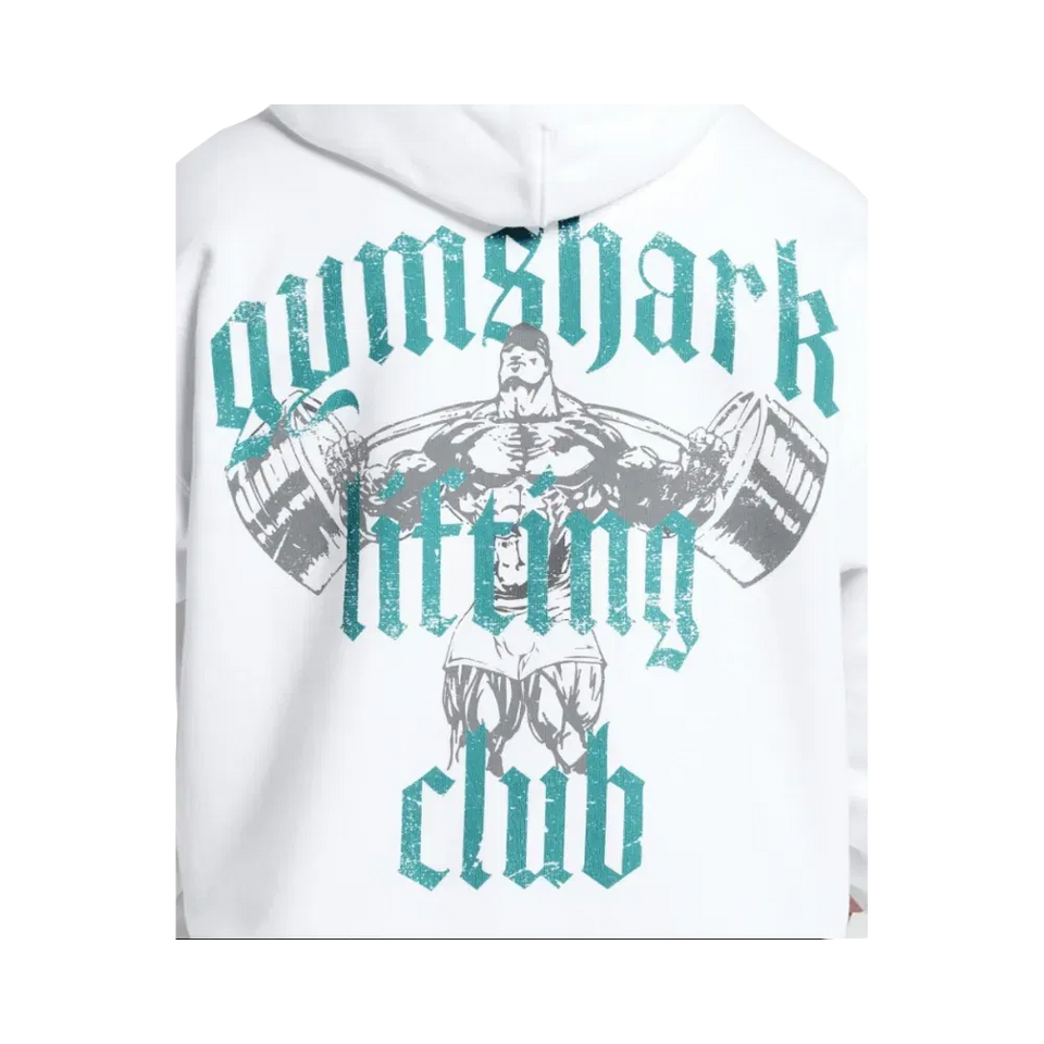 Gymshark Lifting Club Hoodie Oversized Fit White