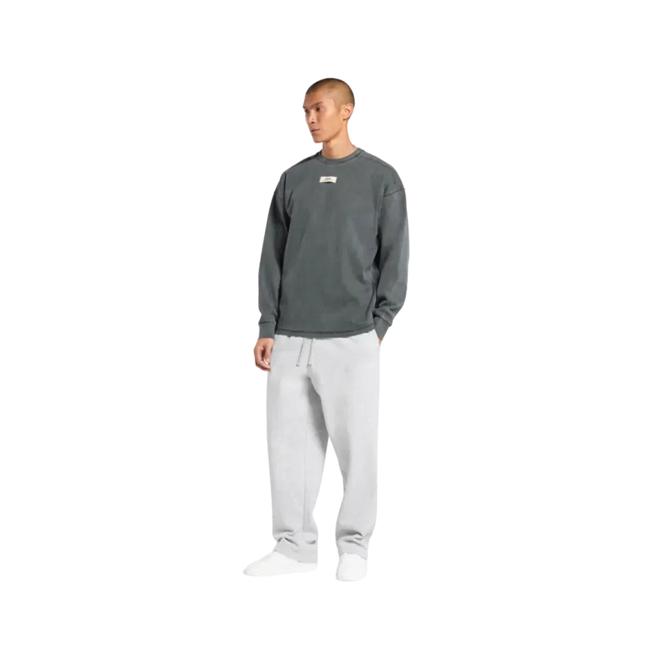 Gymshark Heavyweight Rib Crew Oversized Fit Asphalt Grey