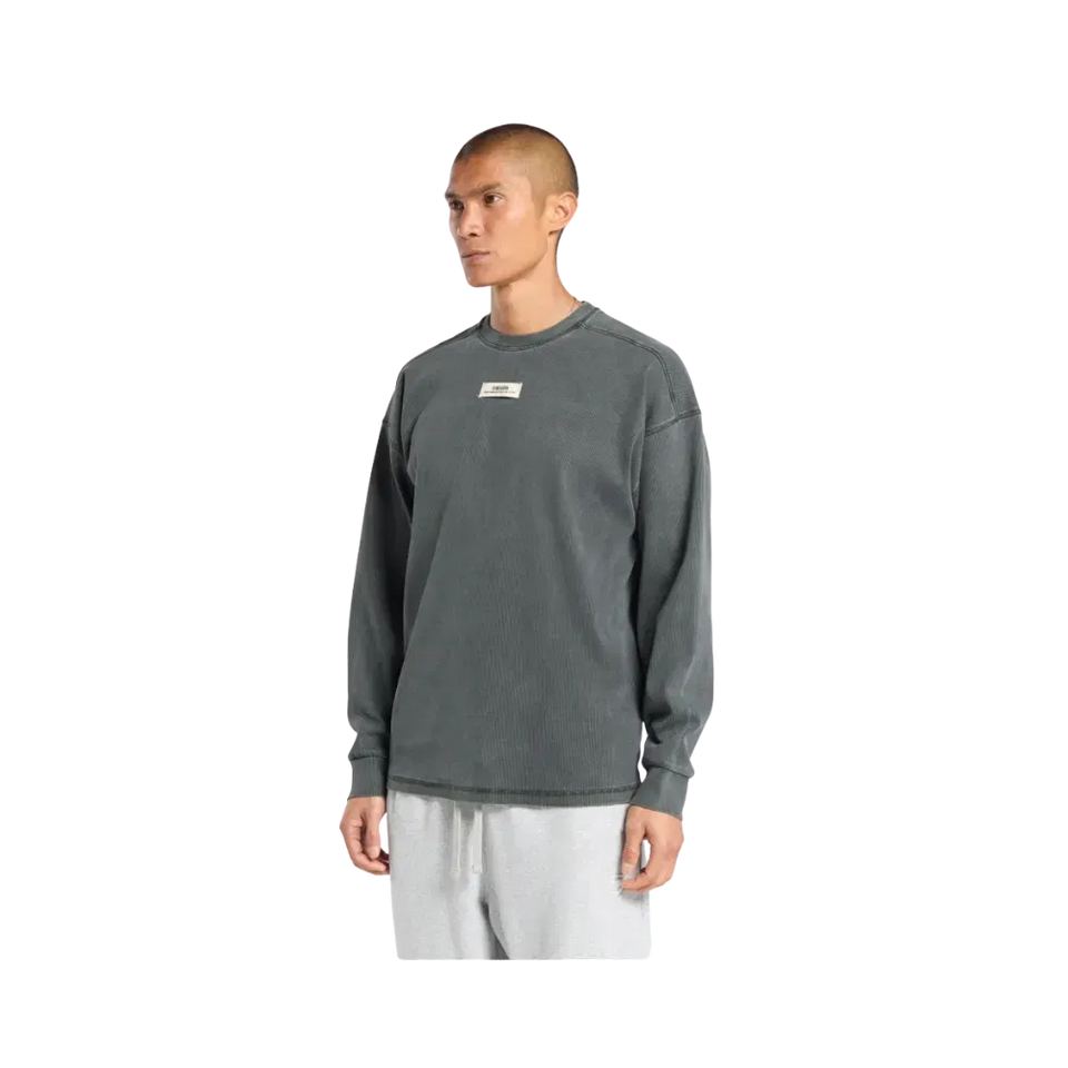 Gymshark Heavyweight Rib Crew Oversized Fit Asphalt Grey